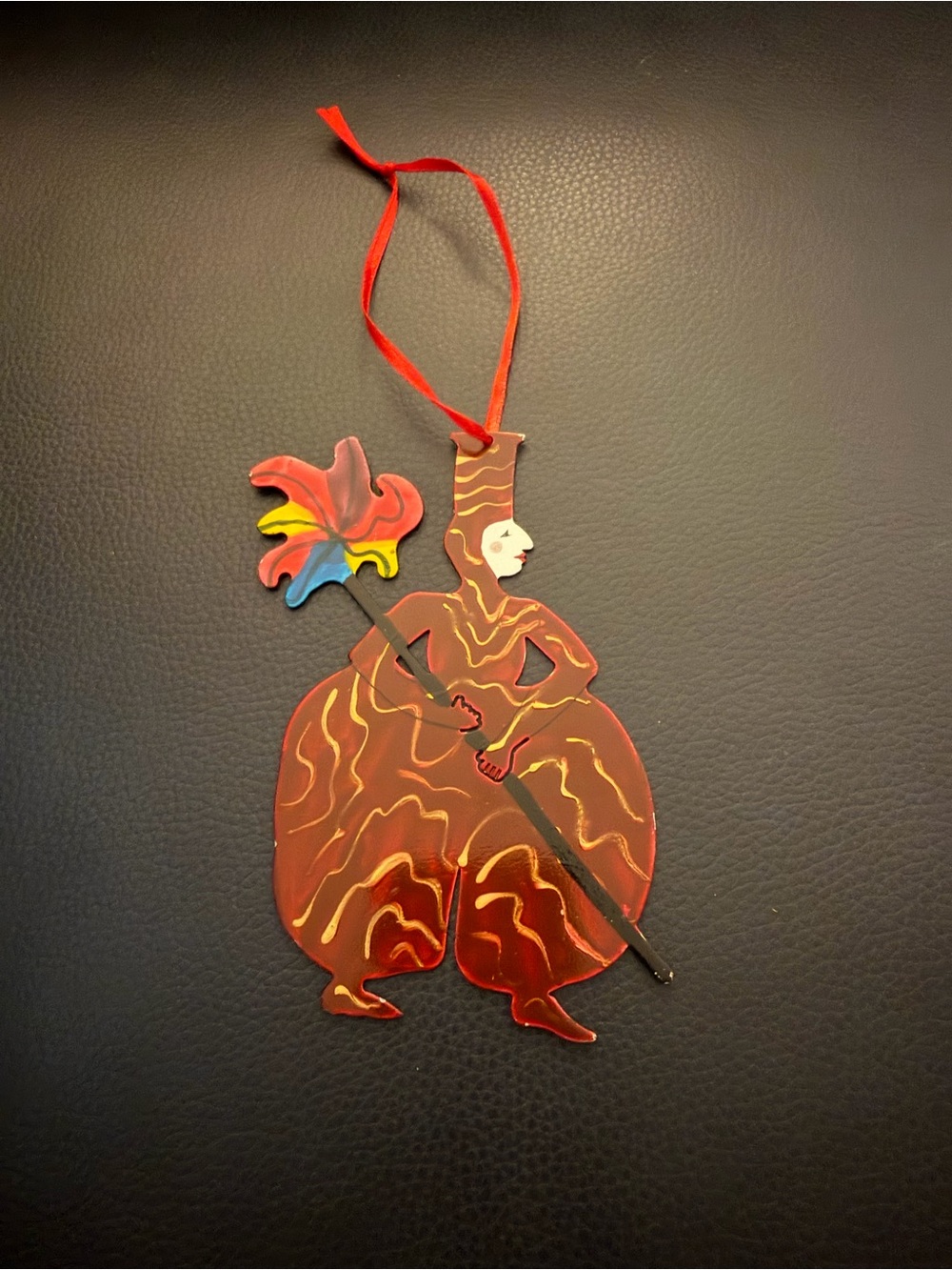 Judie Bomberger Metal Art Sculpture Cirque Du Soleil Palmier Ornament 1998